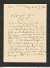 Nachlass Franz Steindachner, Brief von Adolf Horn an Franz Steindachner (17.07.1905), Inv.Nr. 239.03, Seite 1